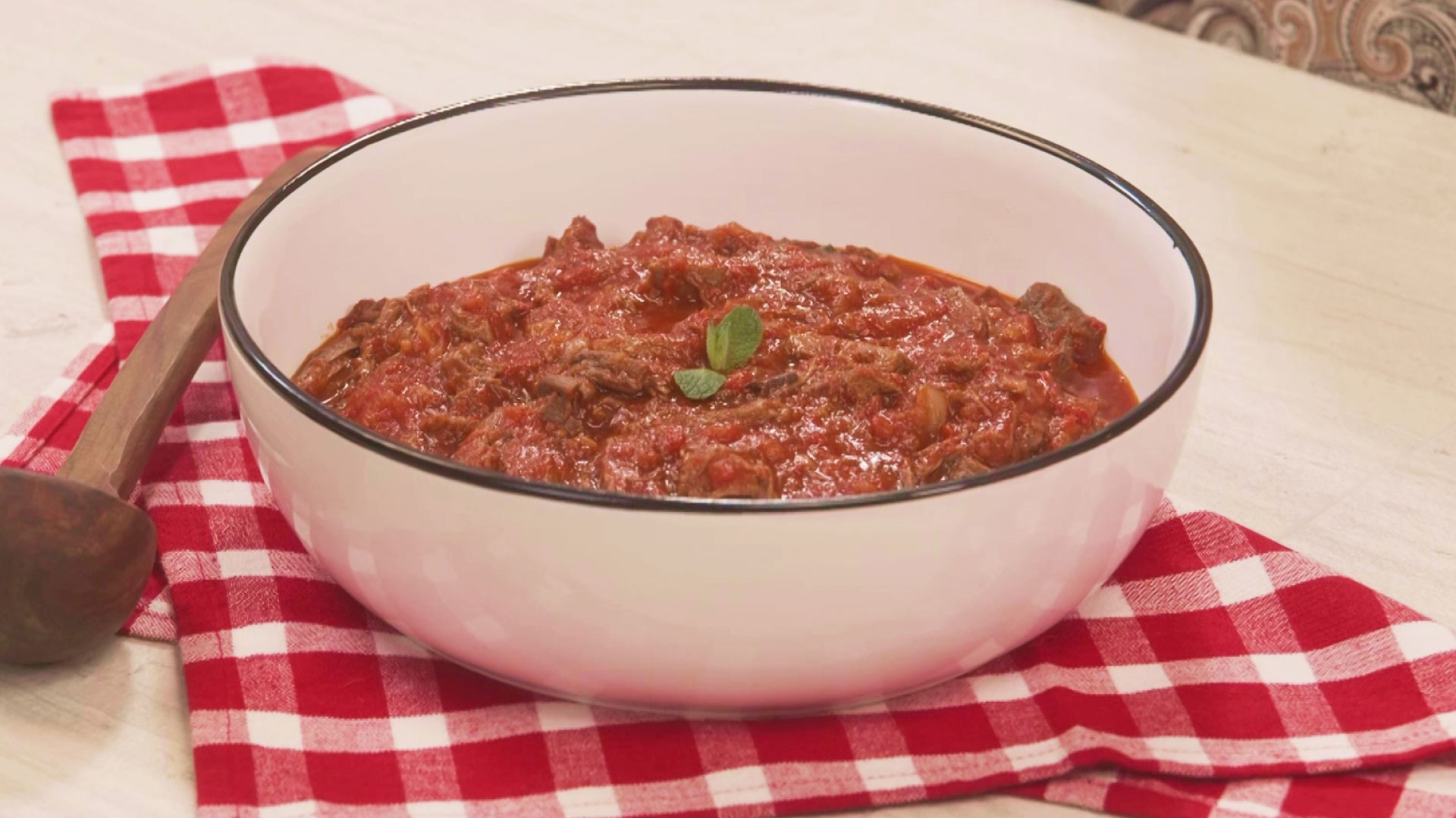 Roman-Style Boiled Beef in Tomato Sauce - Cooking with Saporita